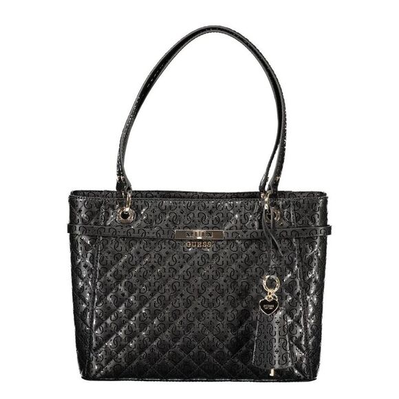 Guess Jeans Black Polyurethane Women's Women's Handbag